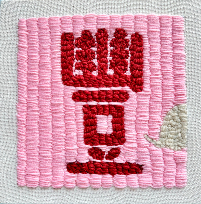 Hand embroidery textile art-Abundance 豐 by Karry Hon Ka Yi 韓嘉怡