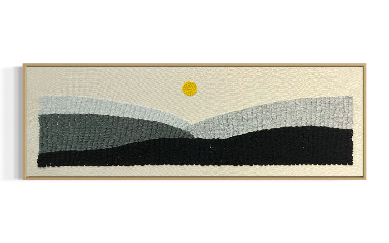 Hand embroidery textile art-Be With You 1 by Karry Hon Ka Yi 韓嘉怡