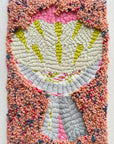 Hand embroidery textile art-Blossom Rhapsody (1 of 2) by Karry Hon Ka Yi 韓嘉怡