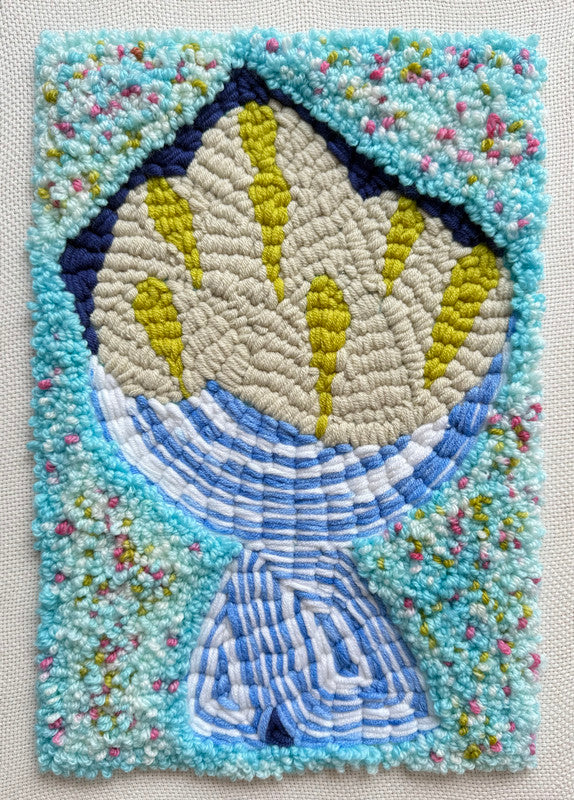 Hand embroidery textile art-Blossom Rhapsody (2 of 2) by Karry Hon Ka Yi 韓嘉怡