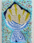 Hand embroidery textile art-Blossom Rhapsody (2 of 2) by Karry Hon Ka Yi 韓嘉怡