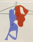 Hand embroidery textile art-Don’t Feel Like Matching by Karry Hon Ka Yi 韓嘉怡