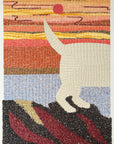 Hand embroidery textile art-First Light Wander 初光漫步 by Karry Hon Ka Yi 韓嘉怡