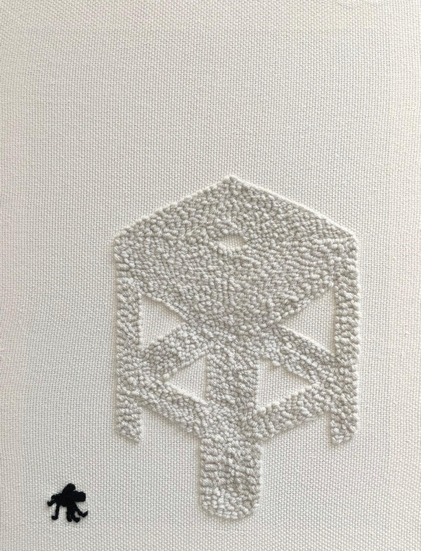 Hand embroidery textile art-Mosquito and Chair by Karry Hon Ka Yi 韓嘉怡