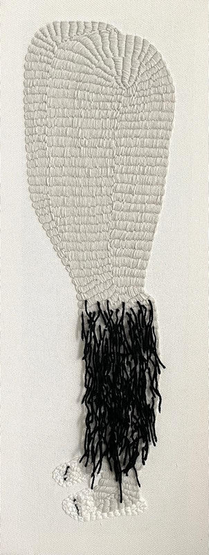 Hand embroidery textile art-My Carefree Moment by Karry Hon Ka Yi 韓嘉怡