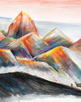 Acrylic Painting-The Silk Road 絲綢之路 40.5x51cm by Kwok Ti Hong 郭迪康