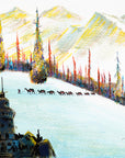 Acrylic Painting-The Silk Road 絲綢之路 40.5x51cm by Kwok Ti Hong 郭迪康