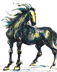 Acrylic Painting-Brave horse 勇馬 42x29.7cm by Kwok Ti Hong 郭迪康