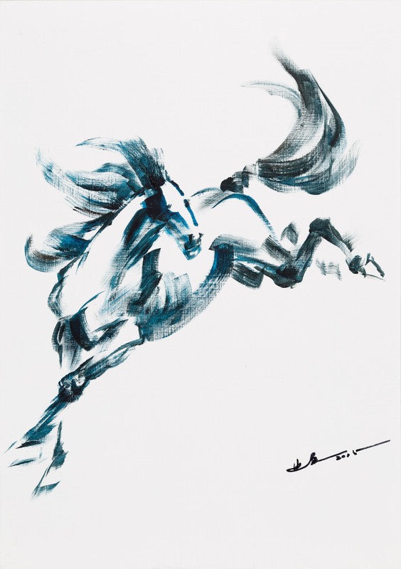 Galloping horse 奔馬 by Kwok Ti Hong 郭迪康