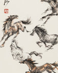 Galloping horse 奔馬 by Kwok Ti Hong 郭迪康