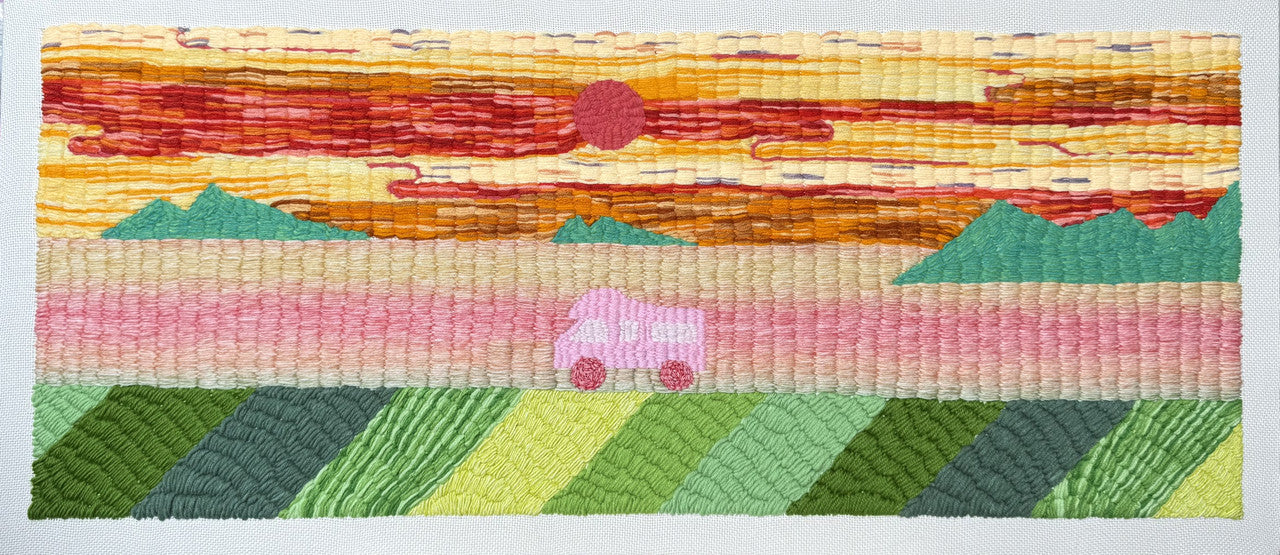 Hand embroidery textile art-The Longest Companionship by Karry Hon Ka Yi 韓嘉怡